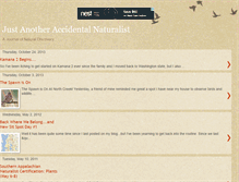 Tablet Screenshot of accidentalnaturalist.blogspot.com