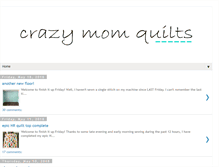 Tablet Screenshot of crazymomquilts.blogspot.com
