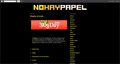 Desktop Screenshot of no-hay-papel.blogspot.com