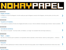 Tablet Screenshot of no-hay-papel.blogspot.com