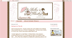 Desktop Screenshot of bellesnwhistlesstamps.blogspot.com