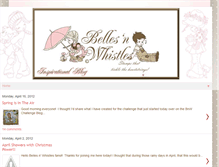 Tablet Screenshot of bellesnwhistlesstamps.blogspot.com