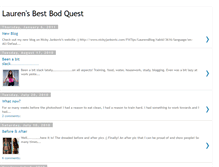Tablet Screenshot of laurensbestbodquest.blogspot.com