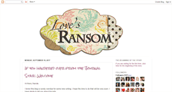 Desktop Screenshot of lovesransom.blogspot.com