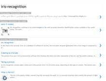 Tablet Screenshot of irisrecognition.blogspot.com