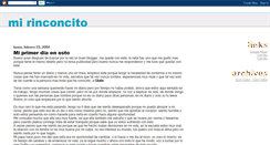 Desktop Screenshot of mirinconcito.blogspot.com
