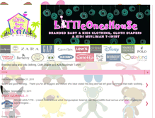 Tablet Screenshot of littleoneshouse.blogspot.com