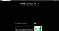 Desktop Screenshot of eternalsunshineofthesplitmind.blogspot.com