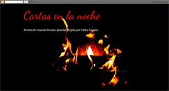 Desktop Screenshot of cartasenlanoche.blogspot.com