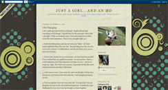 Desktop Screenshot of justagirlmd.blogspot.com