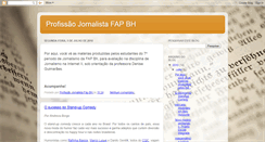 Desktop Screenshot of profissaojornalistafapbh.blogspot.com