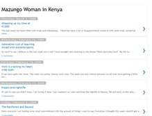 Tablet Screenshot of mazungowomaninkenya.blogspot.com