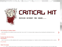 Tablet Screenshot of criticalhitreview.blogspot.com