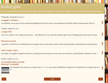 Tablet Screenshot of koshergrits.blogspot.com