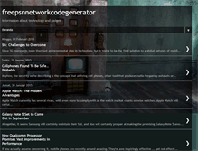 Tablet Screenshot of freepsnnetworkcodegenerator.blogspot.com