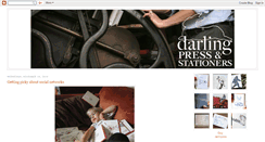 Desktop Screenshot of darlingpressstudio.blogspot.com