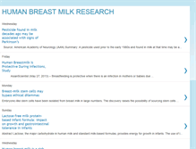 Tablet Screenshot of breastmilkresearch.blogspot.com