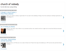 Tablet Screenshot of churchofnobody.blogspot.com