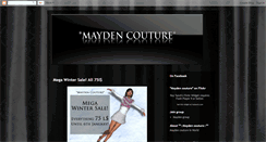 Desktop Screenshot of maydencouture.blogspot.com