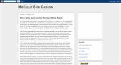 Desktop Screenshot of meilleur-sitecasino.blogspot.com