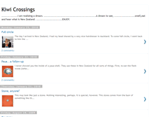 Tablet Screenshot of kiwicrossings.blogspot.com