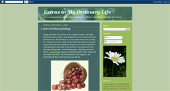 Desktop Screenshot of extrasinmyordinarylife.blogspot.com