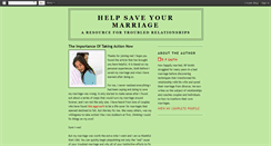 Desktop Screenshot of helpsaveamarriage.blogspot.com