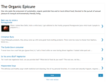 Tablet Screenshot of organicepicure.blogspot.com