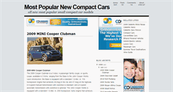 Desktop Screenshot of mostpopularcompactcars.blogspot.com