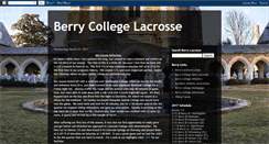 Desktop Screenshot of berrycollegelacrosse.blogspot.com