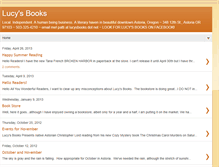 Tablet Screenshot of lucysbooks.blogspot.com