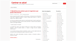 Desktop Screenshot of caminaressalud.blogspot.com