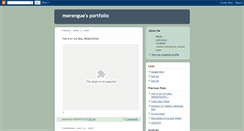 Desktop Screenshot of m3r3ngu3sportfolio.blogspot.com