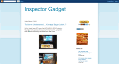 Desktop Screenshot of inspectorgadgets.blogspot.com