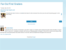 Tablet Screenshot of faroutfirstgraders.blogspot.com