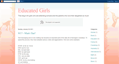 Desktop Screenshot of educatedgirls.blogspot.com