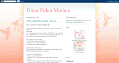 Desktop Screenshot of dinarpulaumutiara.blogspot.com