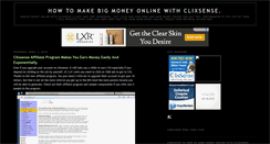 Desktop Screenshot of makemoneyonlineclixsense.blogspot.com