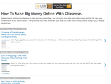 Tablet Screenshot of makemoneyonlineclixsense.blogspot.com