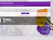 Tablet Screenshot of cantinhodecor.blogspot.com