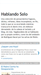 Mobile Screenshot of elhablasolo.blogspot.com