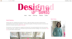 Desktop Screenshot of designedtodwell.blogspot.com