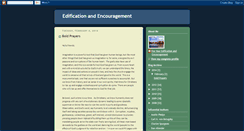 Desktop Screenshot of edificationandencouragement.blogspot.com