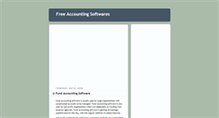 Desktop Screenshot of free-accounting-softwares.blogspot.com