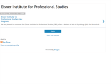 Tablet Screenshot of eisnerinstitute.blogspot.com