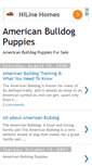 Mobile Screenshot of americanbulldogpuppies.blogspot.com