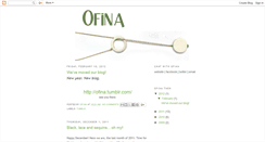 Desktop Screenshot of ofinablog.blogspot.com