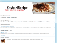 Tablet Screenshot of kosharirecipe.blogspot.com