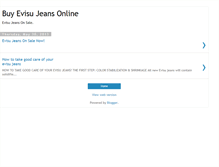 Tablet Screenshot of buyevisujeans.blogspot.com