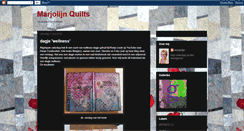 Desktop Screenshot of marjolijnquilts.blogspot.com